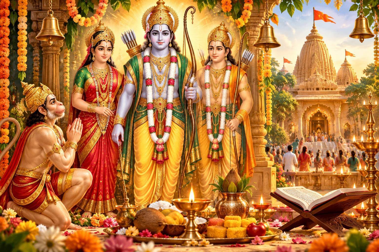 राम नवमी कैसे मनाई जाती है _ विधि, परंपराएँ और आध्यात्मिक अभ्यास