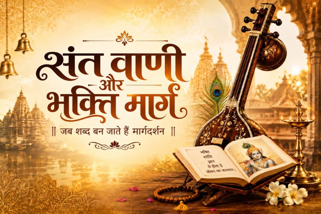 संत वाणी और भक्ति मार्ग – जब शब्द बन जाते हैं मार्गदर्शन
