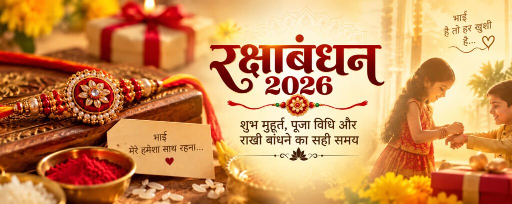रक्षाबंधन 2026: शुभ मुहूर्त, पूजा विधि और राखी बांधने का सही समय