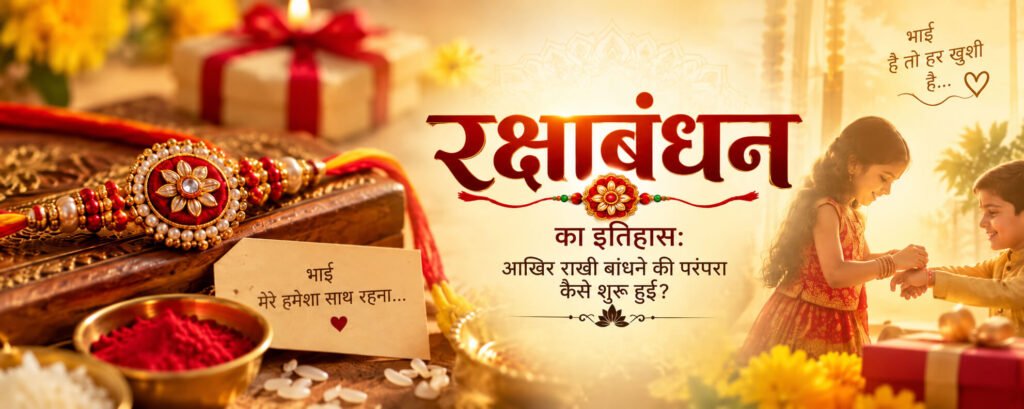 रक्षाबंधन का इतिहास_ आखिर राखी बांधने की परंपरा कैसे शुरू हुई