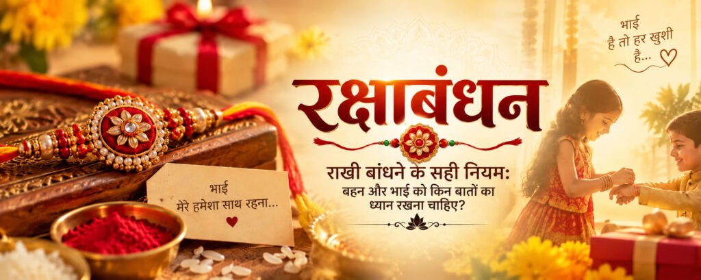 राखी बांधने के सही नियम बहन और भाई को किन बातों का ध्यान रखना चाहिए